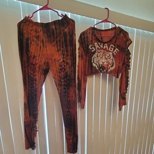 Savage Crop top and pants